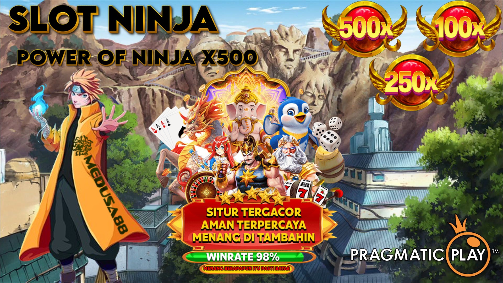 Slot Ninja Pragmatic Play: Daftar Situs Power Of Ninja x500 Slot Gacor Gampang Menang